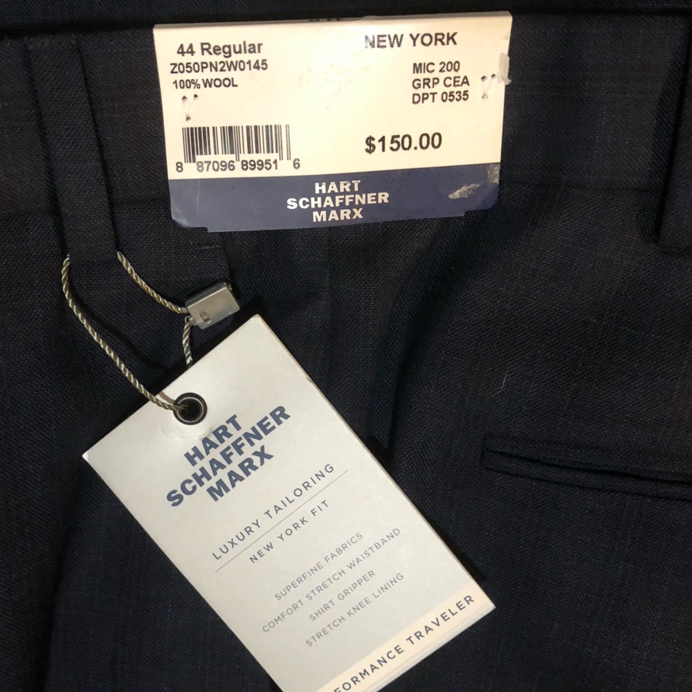 Hart Schaffner Marx New York Fit Performance Travel Slacks